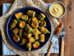 Frozen Breaded Okra in Air Fryer