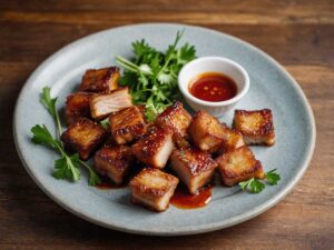 Air Fryer Pork Belly Bites