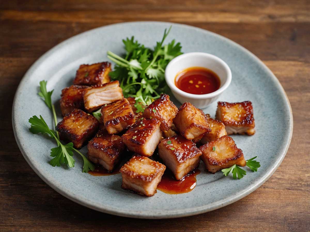 Air Fryer Pork Belly Bites